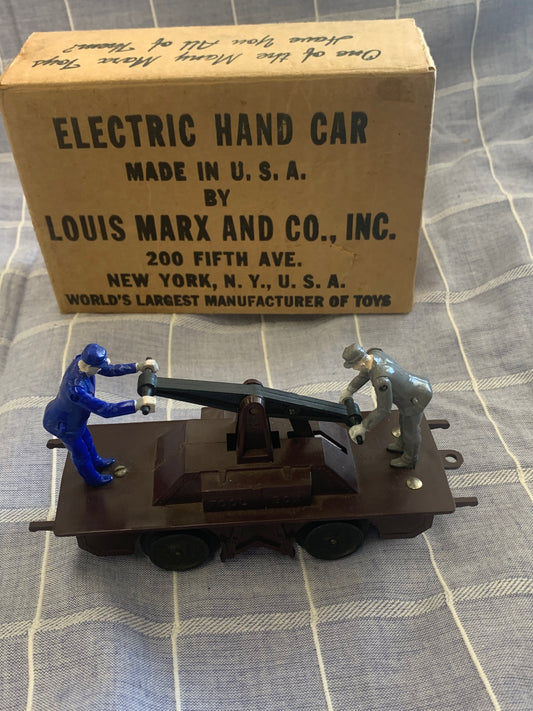 LOUIS MARX ELECTRI HAND CAR